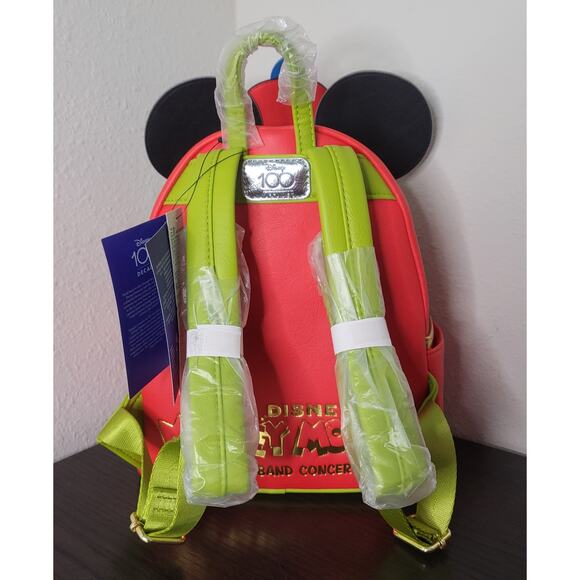 Mickey Mouse The Band Concert Loungefly Backpack Disney 100 Decades NEW - Picture 5 of 6